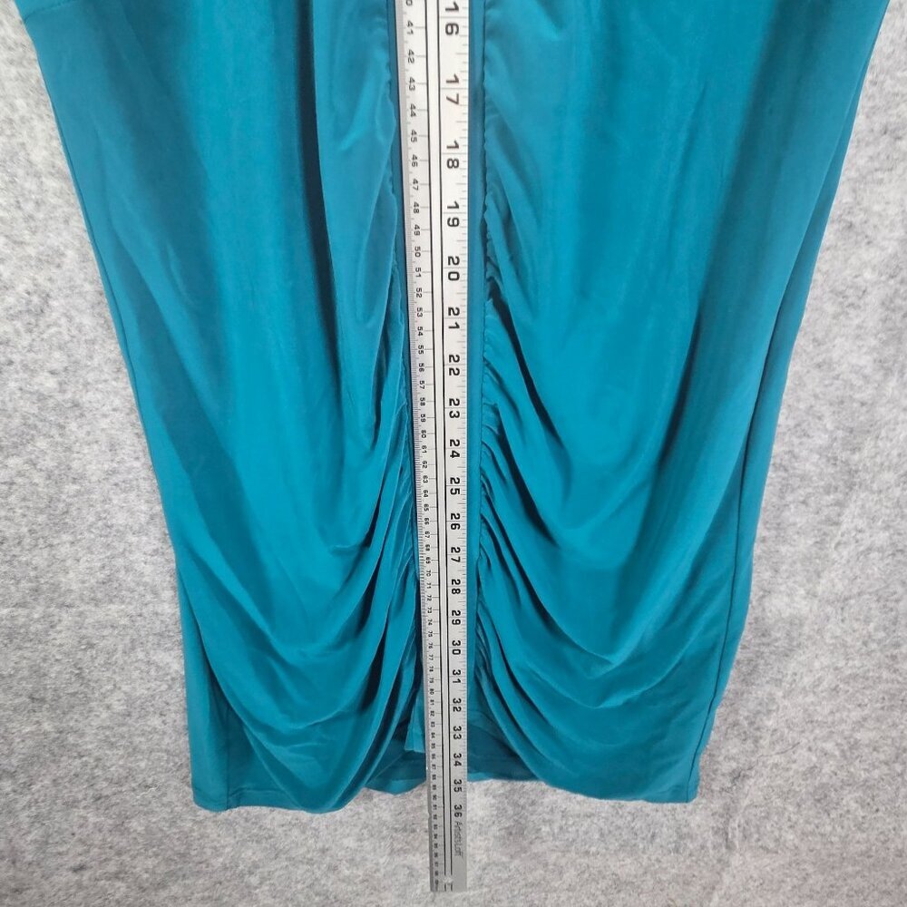 Adrianna Papell Women's Sleeveless Cocktail Party Dress Blue Size 12 Modest - Picture 5 of 11